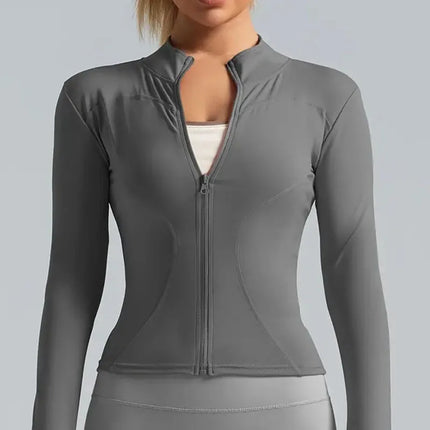 Women Zip Up Running Jacket Light Breathable DUTRIEUXCN by zapcart
