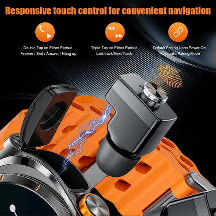 Wireless Smartwatch And TWS Earphones For Fitness Tracking by zapcart