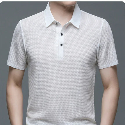 Fujian Choice Mens Polo Shirt Ice Silk Breathable Comfort by zapcart
