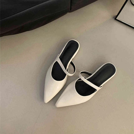 Muels Pointed Toe Women Flats Slippers All Day Comfort by zapcart