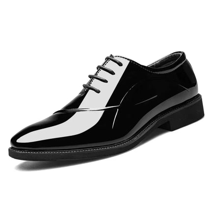Leather Shoes For Men COZOK Shiny Patent Formal Wedding by zapcart