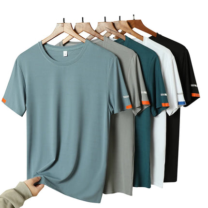CN Fujian Ice Silk T Shirt For Men Quick Dry Breathable by zapcart