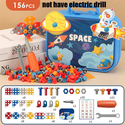 Kids Electric Drill Tool Set 3D Puzzle Educational Toy by zapcart