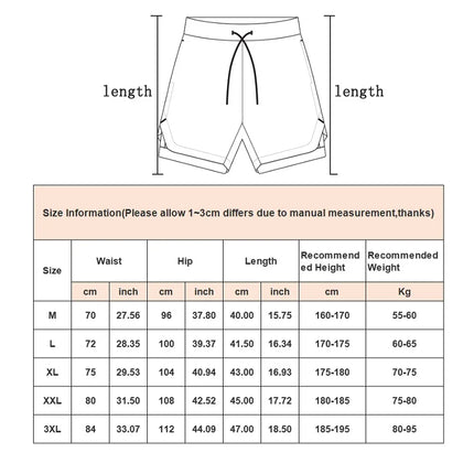 Ledpcn Men Quick Dry 2 In 1 Shorts For Beach Fitness by zapcart