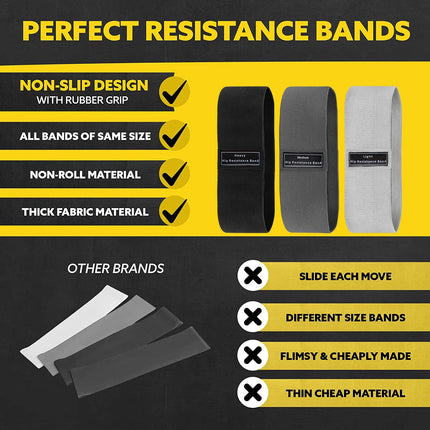 Choice Unisex Fabric Resistance Booty Bands For Glutes by zapcart