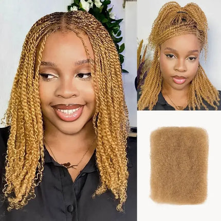 QVR Kinky Curly No Shedding Remy Hair Bundles For Braiders by zapcart