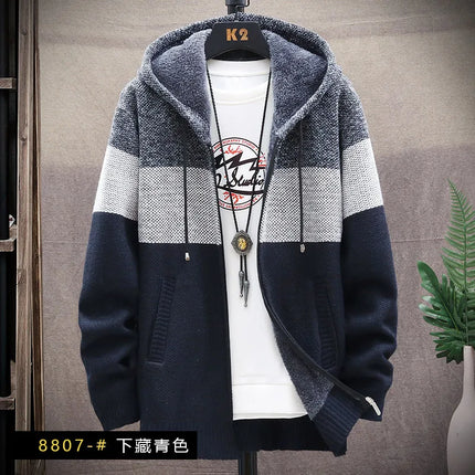 ENWEIGECN Mens Cardigan Sweater Fleece Zipper Warm Cozy by zapcart