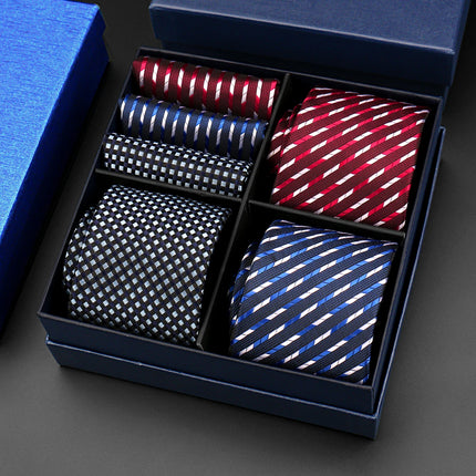 Mens Tie Hanky Set Burgundy Paisley Wedding Gift Box 3pcs by zapcart