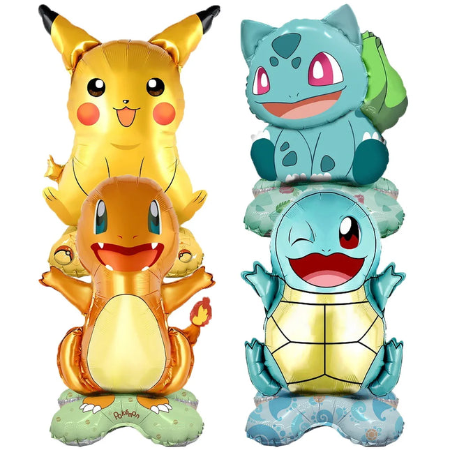 Pokemon Birthday Party Decoration Supplies Pikachu Squirtle Charmander Foil Balloon POKEMON GO Tableware Pikachu Baby Shower Dec by zapcart