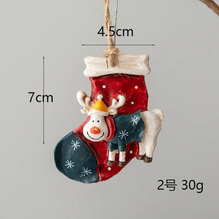 Choice Resin Christmas Ornament Santa Snowman Home Decor by zapcart