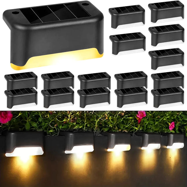 NG101 LED Solar Stair Lights Energy Saving Outdoor 4 Pack by zapcart