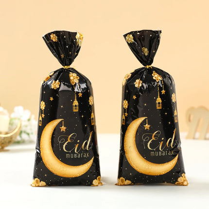 Eid Mubarak Gift Cookie Bags With Straps for Ramadan Decor by zapcart