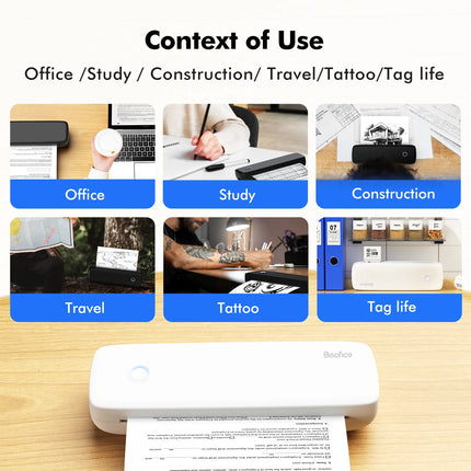 Qiilu Thermal Printer BT USB 203dpi Multifunction Photos by zapcart