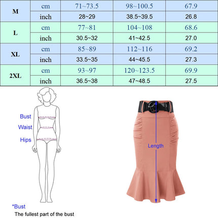 Belle Poque Pencil Skirt Women High Waist Belt Officewear by zapcart