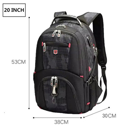 SWISTSNGRCN 20In Laptop Backpack USB Charge Anti Theft Men by zapcart