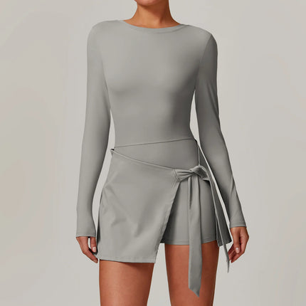 SwelteringCN Women Yoga Jumpsuit Long Sleeve Romper Elite by zapcart
