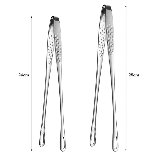 BalmyDays Stainless Steel Kitchen Tongs for Chefs 24 28 cm by zapcart