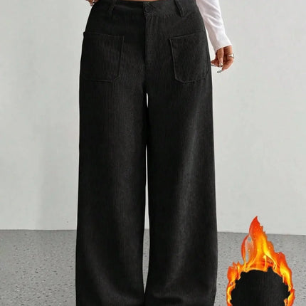 Womens Wide Leg Pants Loose Casual Floor Length Pockets by zapcart