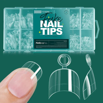 Nailpop Soft Gel X Nail Tips Full Cover Set For Home Mani by zapcart