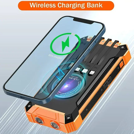 Waterproof Solar Power Bank 50000mAh Outdoor Wireless by zapcart