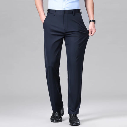 Mens Silk Blend Stretch Dress Pants Mingyucn Office 29-40 by zapcart