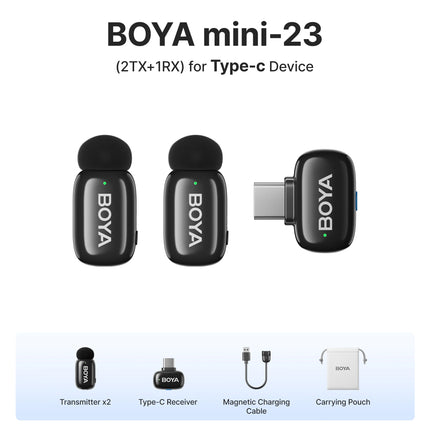 Boya Mini Wireless Lavalier Microphone For iPhone Android by zapcart