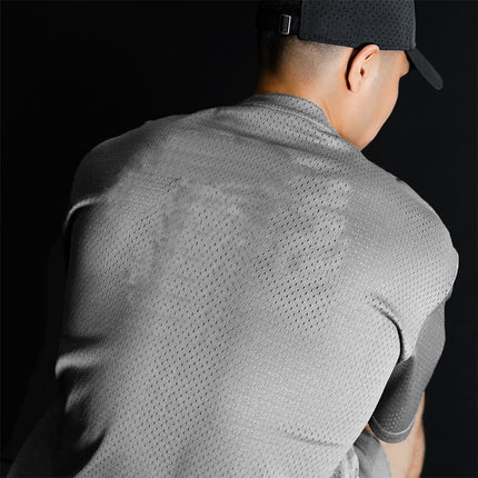 Muscleguys Mens Oversized Quick Dry Breathable Gym Tee by zapcart