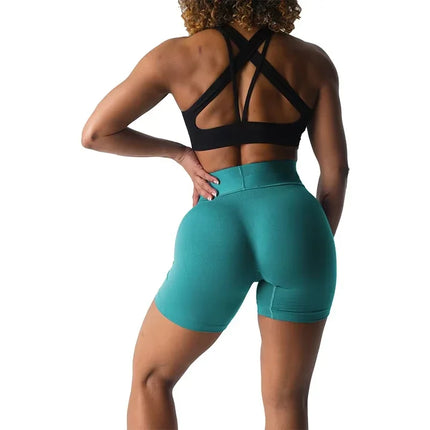 TKITKCN Sport Seamless Shorts For Women Breathable Hip Lift by zapcart