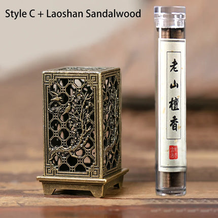 LWLYBH Vertical Alloy Incense Burner Lasting Fragrance Home by zapcart