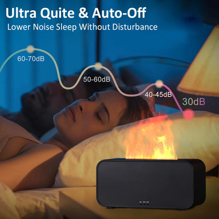 Cooskr Mini Flame Aroma Humidifier Diffuser With LED Light