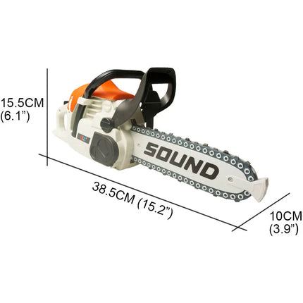 Toy Chainsaw With Goggles For Kids Realistic Sound Play by zapcart