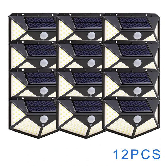 IWP 100 LED Solar Wall Lights Motion Sensor Garden Decor by zapcart