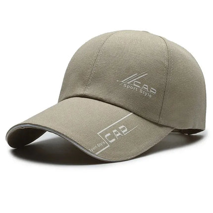 Mens Summer Long Brim Baseball Cap Sun Shield HebeiChoice
