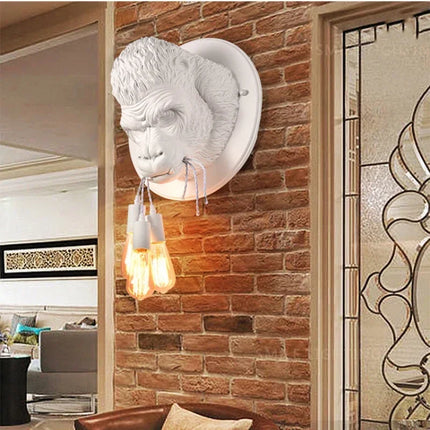 Sandyha Resin Gorilla Wall Lamp LED Ambient Light Bedroom by zapcart