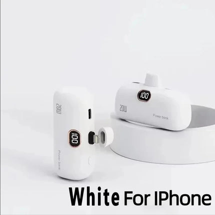 Tideboom Mini Power Bank 5000mAh Built In Cable For iPhone by zapcart