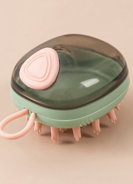 New 2 In 1 Pet Cat Dog Cleaning Bathing Massage Shampoo Soap Dispensing Grooming Brush Pets Supplies