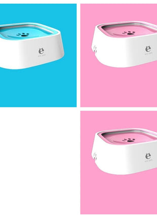 1.5L Cat Dog Water Bowl Carried Floating Bowl Anti-Overflow Slow Water Feeder Dispenser Pet Fountain ABS&amp;PP Dog Supplies