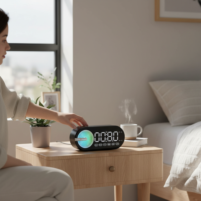 Bluetooth Speaker Alarm Clock 1