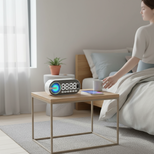 Bluetooth Speaker Alarm Clock 6