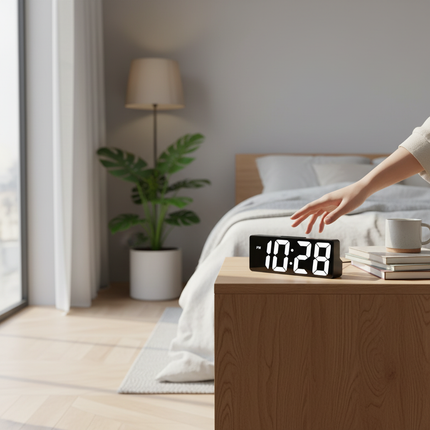Mirror LED Alarm Clock 3