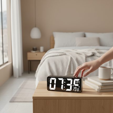 Mirror LED Alarm Clock 5