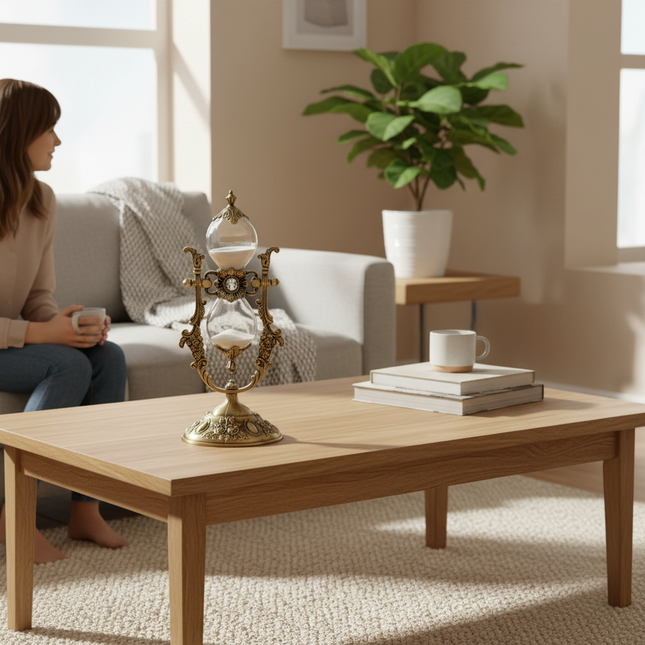 Vintage Brass Sand Timer 1