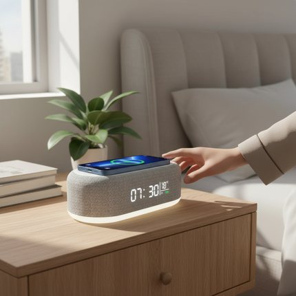 Wireless Charging Alarm Clock 1